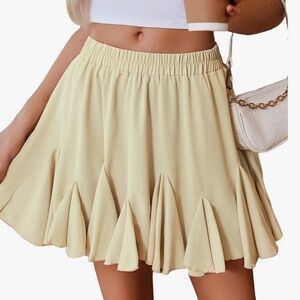 MABLE Cream Skirt